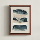 "Sea Wash" - Art Print in Ocean by Melanie Severin - Framed Canvas