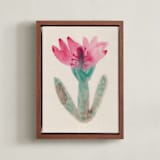 "The Morning Garden 3" - Art Print in Blossom Pink by Alisa Galitsyna - Framed Canvas