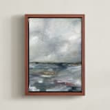 "Le éclat 2" - Art Print in Cloud Blue by Nicoletta Savod - Framed Canvas