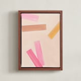 "Confetti 1" - Art Print in Cotton Candy by Maja Cunningham - Framed Canvas