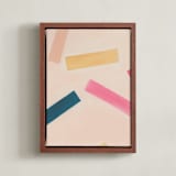 "Confetti 2" - Art Print in Cotton Candy by Maja Cunningham - Framed Canvas