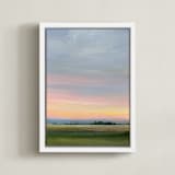 "Summer Glow I" - Art Print in Sunset by Nicole Walsh - Framed Canvas