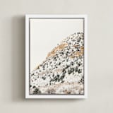 "Aurum 1" - Art Print in snow by Kamala Nahas - Framed Canvas