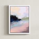 "Meandering Ways" - Art Print in Soft Pink by Shraddha Dharia - Framed Canvas