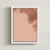 "Nature's bloom I" - Art Print in Blush by Marshe Hutchinson - Framed Canvas