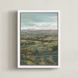 "Yorkshire" - Art Print in Hillside by Wendy Keller - Framed Canvas