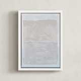 "Buff Boxes No.2" - Art Print in Sky by Amy Gray - Framed Canvas