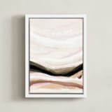 "Glowing Horizon" - Art Print in Sunset by Melanie Severin - Framed Canvas