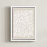 "Falling, Falling" - Art Print in Coastal Drift by Jayne Alfieri - Framed Canvas