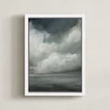 "Reverie II" - Art Print in Slate Grey by Mya Bessette - Framed Canvas