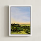 "Joy Comes in the Morning" - Art Print in Field by Coleman Senecal - Framed Canvas