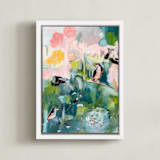 "Your Secret is Safe With Me" - Art Print in Forest by Mary Ketch - Framed Canvas