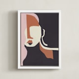 "Ava 2" - Art Print in Ginger Nutmeg by cyrille gulassa - Framed Canvas