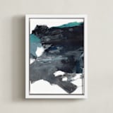"Kona Dream II" - Art Print in Slate by Jenny Partrite - Framed Canvas