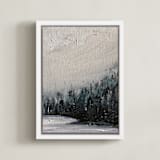 "Fog and Forest" - Art Print in Mist by Katy Abraham - Framed Canvas