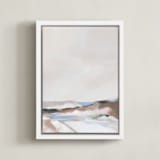 "Mystic Haven II" - Art Print in Mystic Blue by AlisonJerry - Framed Canvas