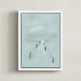 "Pathway forward" - Art Print in Fog by Inkblot Design - Framed Canvas