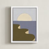 "New Day" - Art Print in Lavender Purple by Alisa Galitsyna - Framed Canvas