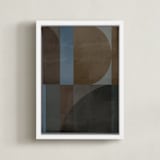 "mid-century mood I" - Art Print in earthy by Creo Study - Framed Canvas