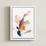 "Foraging" - Art Print in Rose Ash by Mya Bessette - Framed Canvas