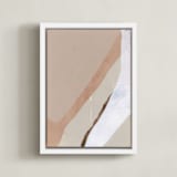 "Paper Plane II" - Art Print in Rose by Jennifer Daily - Framed Canvas