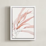 "Mogna02" - Art Print in Coral Pink by jinseikou - Framed Canvas