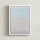 "Buff Boxes No. 1" - Art Print in Sky by Amy Gray - Framed Canvas