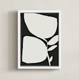 "Urban garden II" - Art Print in Noir by Creo Study - Framed Canvas