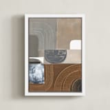 "Rumba ll" - Art Print in Rumba Grey by AlisonJerry - Framed Canvas