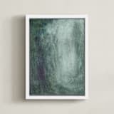 "This Is A Kindness" - Art Print in Spruce Green by Jennifer Daily - Framed Canvas