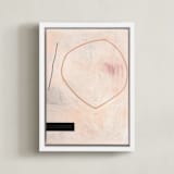 "When All Is Said & Done 2" - Art Print in Sandpaper by Keren Toledano - Framed Canvas