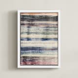 "Woven Colors I" - Art Print in Yarn by Sumak Studio - Framed Canvas