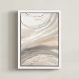 "Warm Sunlit Sand" - Art Print in sunlit sand by Teodora Guererra - Framed Canvas