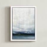 "Distant Light" - Art Print in misty morn by Brian Sostrom - Framed Canvas
