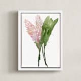 "Awapuhi (`ula`ula)" - Art Print in ginger by Kiana Lee - Framed Canvas