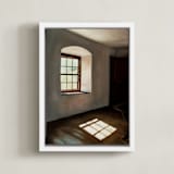 "Light and Reflection" - Art Print in Shadow Grey by Robert Deem - Framed Canvas