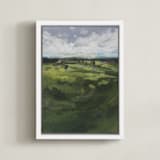 "Tomah" - Art Print in Green Hills by Lorent and Leif - Framed Canvas