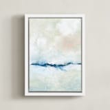 "Solstice" - Art Print in Snow by Lindsay Megahed - Framed Canvas