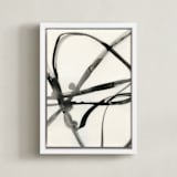 "Plant Cell 1" - Art Print in Black and White by Mary Gaspar - Framed Canvas