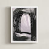 "Hidden and Revealed I" - Art Print in Lilac by Angela Simeone - Framed Canvas