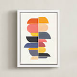 "summer totem" - Art Print in retro summer by Chris Rossi - Framed Canvas