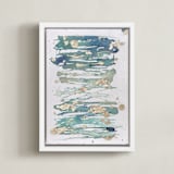 "Enchantment No. 2" - Art Print in Sea Green by Julia Contacessi - Framed Canvas