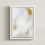 "Breathe" - Art Print in White by Nicoletta Savod - Framed Canvas