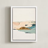 "Come Ashore" - Art Print in Shell by Caryn Owen - Framed Canvas