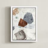 "In Time I" - Art Print in Spice by Jennifer Daily - Framed Canvas