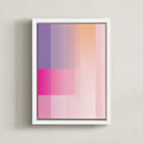 "gradients" - Art Print in magenta by Baumbirdy - Framed Canvas