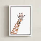 "Tarangire" - Art Print in Fur by Lisa Sundin - Framed Canvas