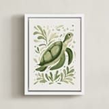 "Sea Spirits 2" - Art Print in Sea Glass by Corrina Reid - Framed Canvas