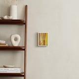 "Luminous Stripes 1" - Art Print in Golden Amber by Rebecca Rueth - In a Room