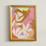 "Blossom's Breath" - Art Print in Goldenrod by cyrille gulassa - Framed